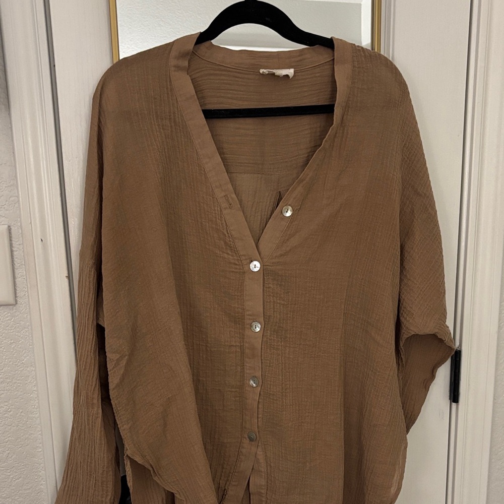 Monday Swimwear Husk Crinkle Barcelona Tunic